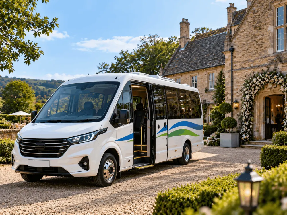 Wedding guest minibus and coach transport